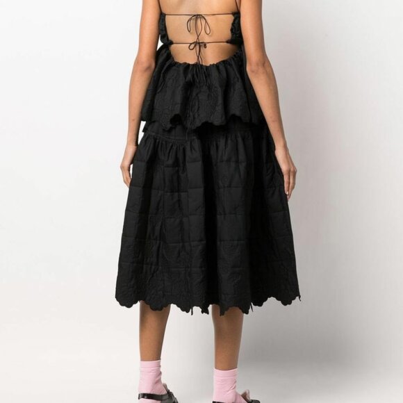 Cecilie Bahnsen Dresses & Skirts - Cecilie Bahnsen Rosie Skirt in Quilted Navy Size 40/US 8